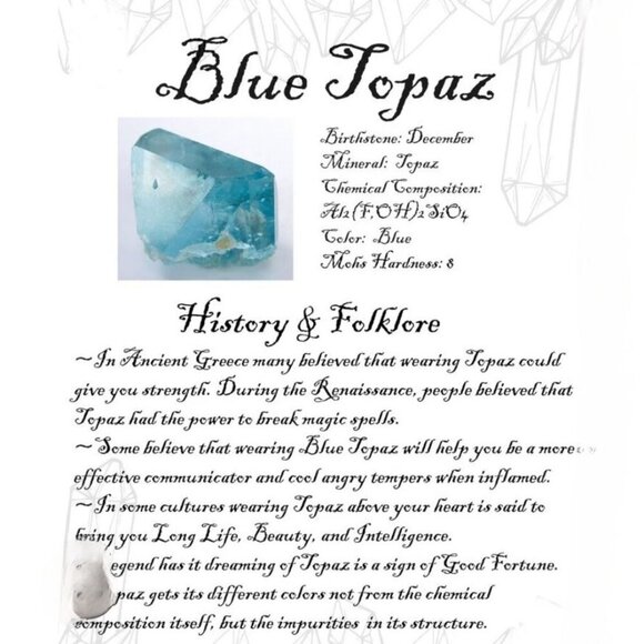 Mystic Fire Topaz, Larimar & Swiss Blue Topaz Forged In Sterling Silver Pendant - Picture 15 of 15